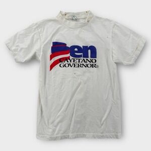 Vintage Ben Cayetano Shirt Mens Medium Hawaii Politician Governor USA Tee 1998